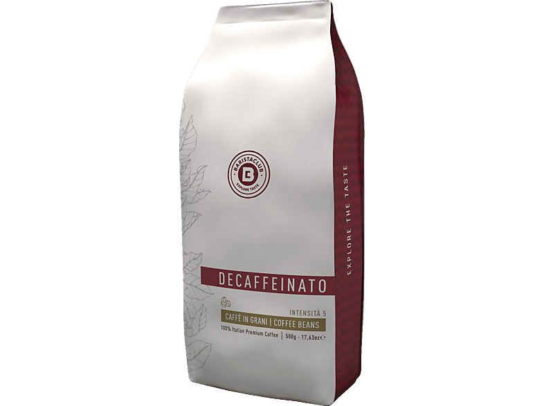 BARISTACLUB Decaffeinato Beans Kaffeebohnen (Espresso, Macchiato, Cappuccino) Latte