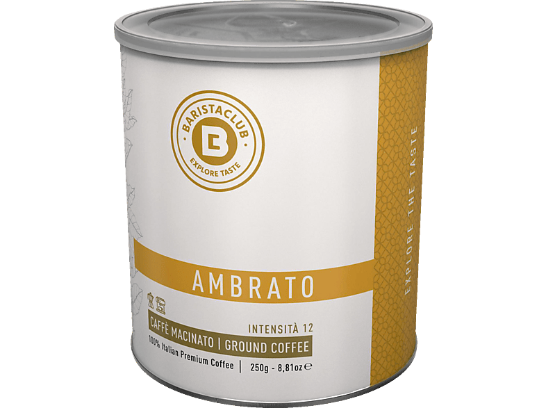 BARISTACLUB Ambrato Grinded Kaffee (Espresso, Latte Macchiato, Cappuccino) | Kaffee gemahlen