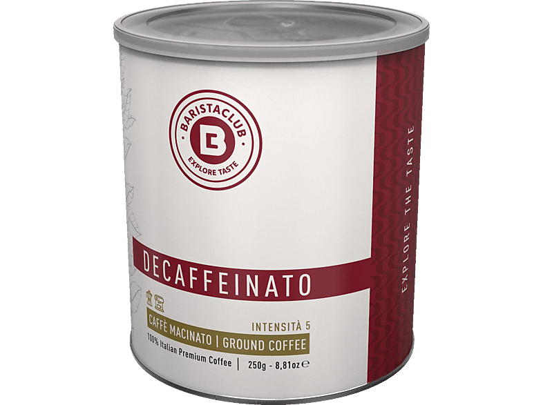BARISTACLUB Decaffeinato Grinded Kaffee (Espresso, Latte Cappuccino) Macchiato