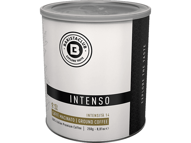 BARISTACLUB Intenso Grinded Kaffee Latte Cappuccino) (Espresso, Macchiato