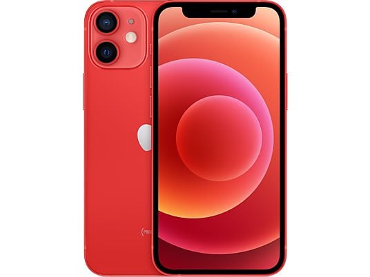 Apple iPhone 12 mini (PRODUCT)RED, Rojo, 128 GB, 5G, 5.4" OLED Super Retina XDR, Chip A14 Bionic, iOS