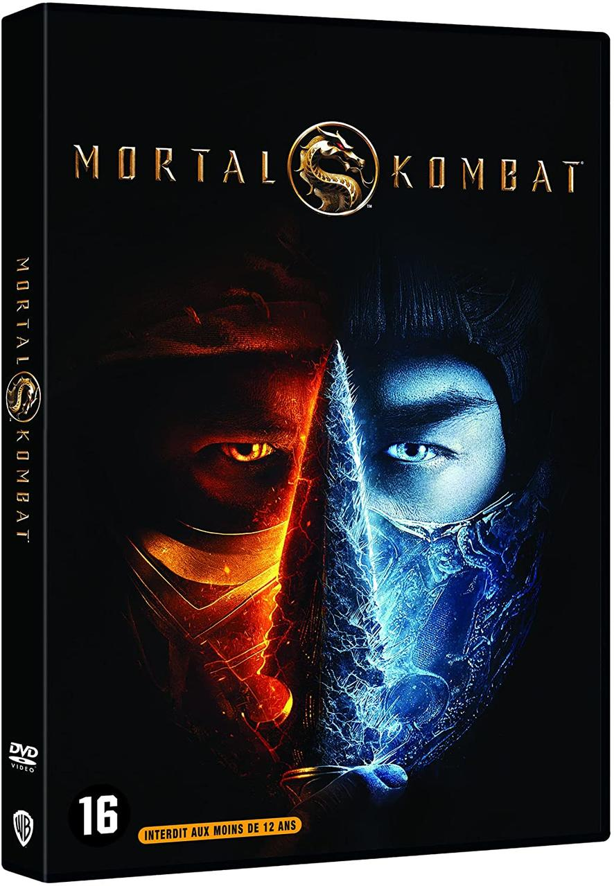 The DVD cover for the movie 'Mortal Kombat', featuring two characters.