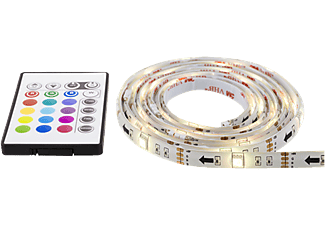 DELTACO GAMING DELTACO GAMING LED-list, 2x50cm, 12 olika färger, 18x RGB LED, fjärrkontroll.