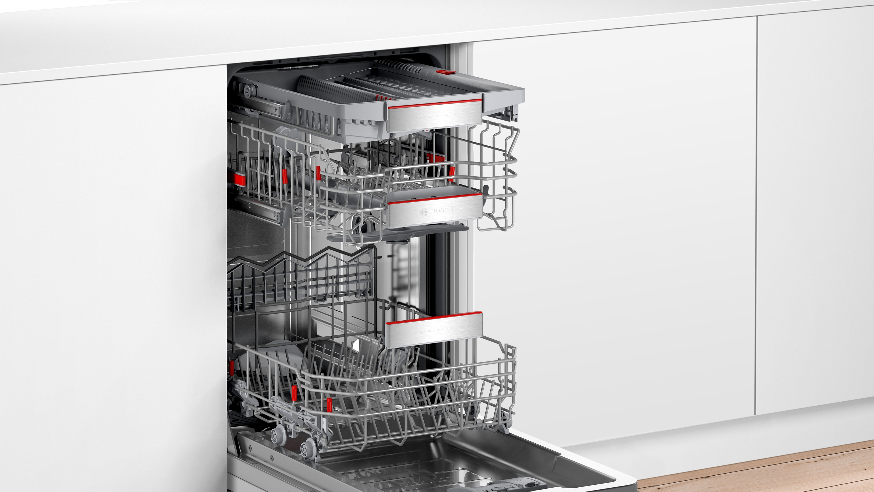 BOSCH SPI6YMS17E Serie 6 Geschirrspüler (teilintegrierbar, 448 mm breit, 45 dB (A), B)