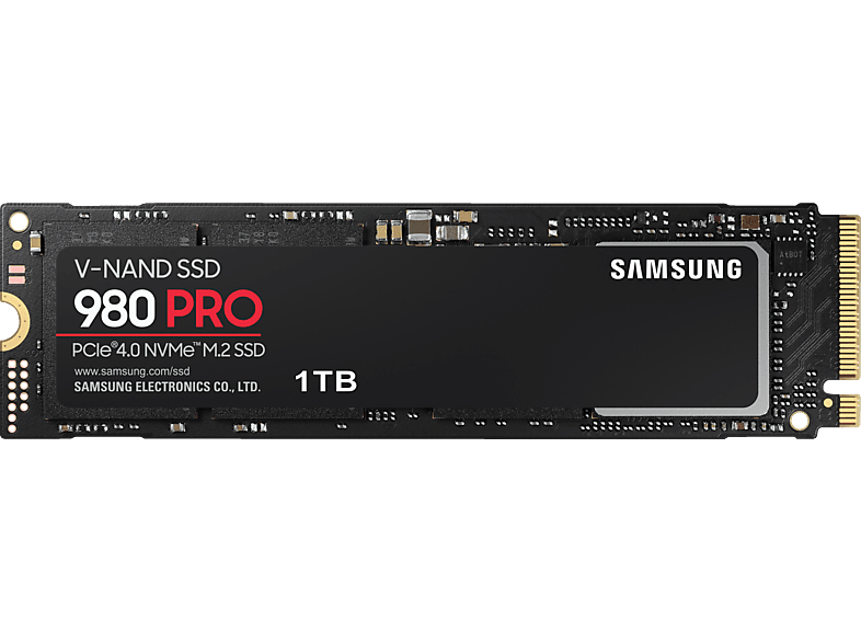 SAMSUNG PCIe Playstation Festplatte, 4.0, 5 kompatibel, via Festplatte Retail, Gaming SSD Schwarz NVMe M.2 1TB intern