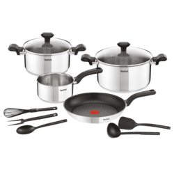 TEFAL C973SB Comfort Max 11-tlg. Kochgeschirr-Set Edelstahl