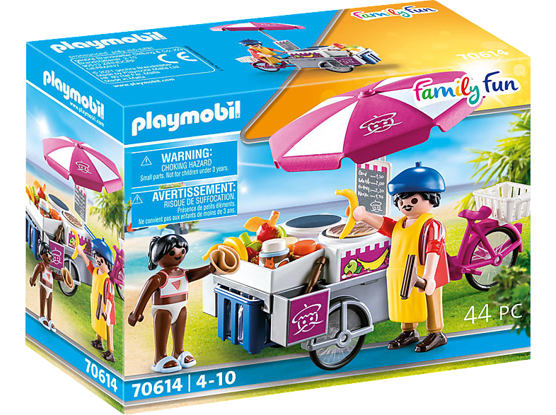 PLAYMOBIL 70614 Mobiler Crêpes-Verkauf Spielset, Mehrfarbig | Family Fun