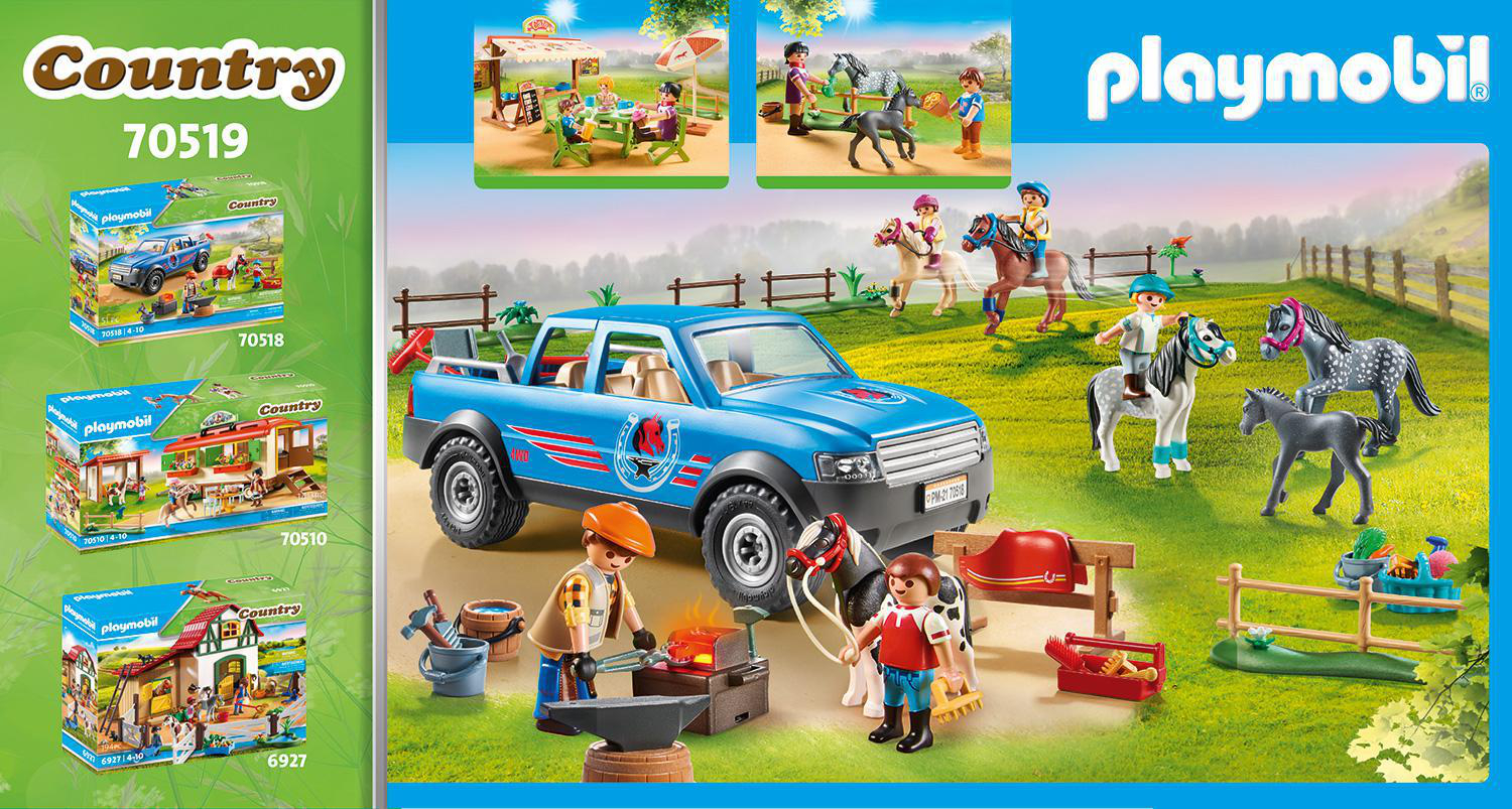 PLAYMOBIL 70519 Pony - Café Spielset, Mehrfarbig