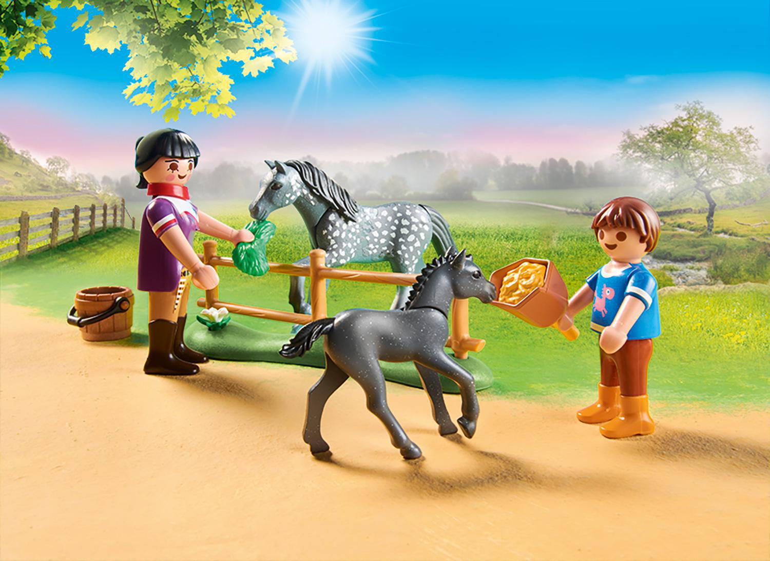 PLAYMOBIL 70519 Pony - Café Spielset, Mehrfarbig