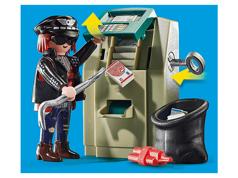 Playmobil 70572 City Action: Polizei-Motorrad: Verfolgung des Geldräubers (4-10 Jahren); Spielset — Foto 3 von 3