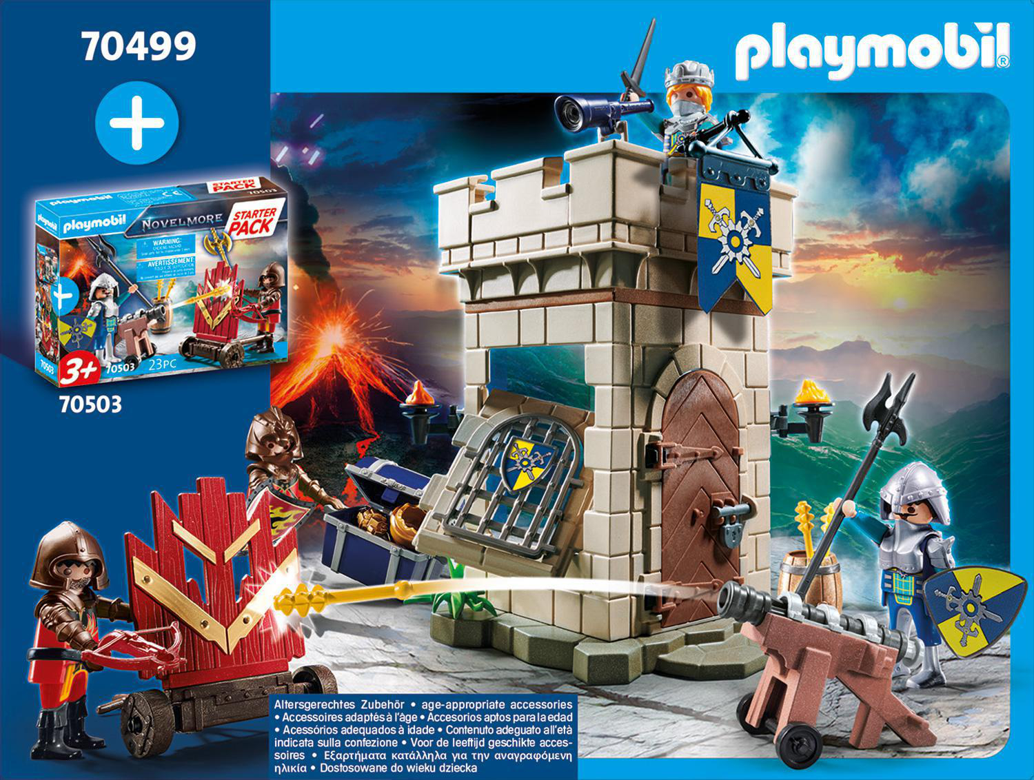 PLAYMOBIL 70499 Starter Pack Novelmore Spielset, Mehrfarbig