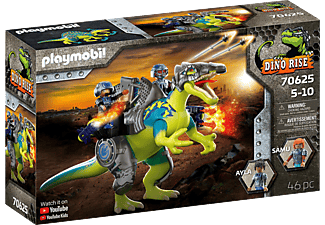 PLAYMOBIL 70625 Spinosaurus: Doppelte Verteidigungs-Power Spielset, Mehrfarbig