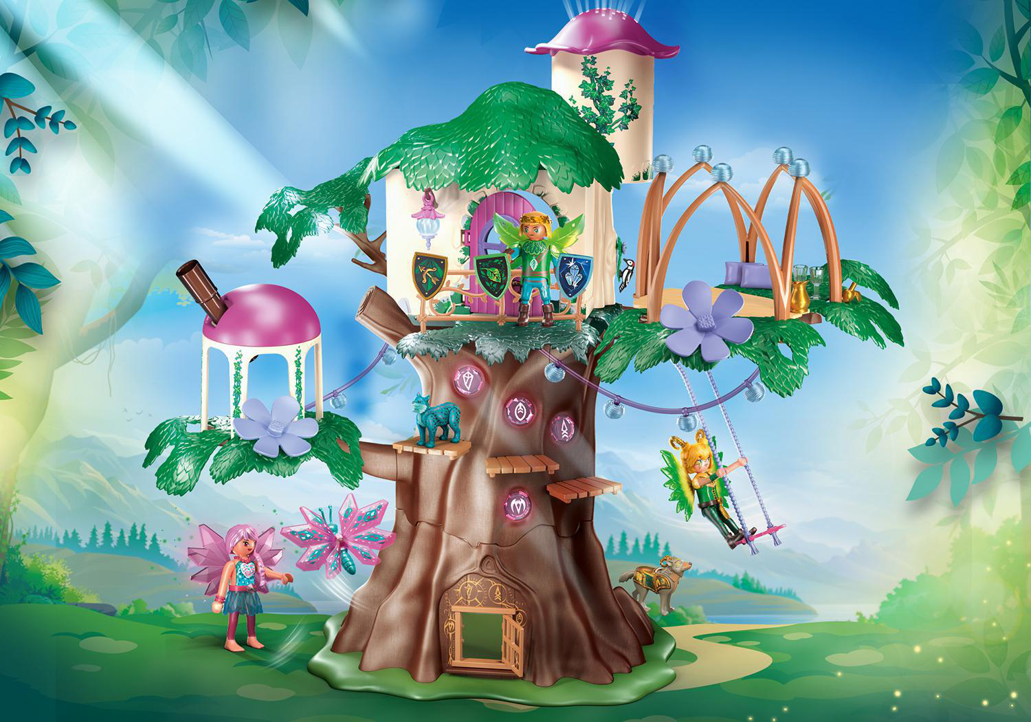 PLAYMOBIL 70799 Gemeinschaftsbaum Spielset, Mehrfarbig
