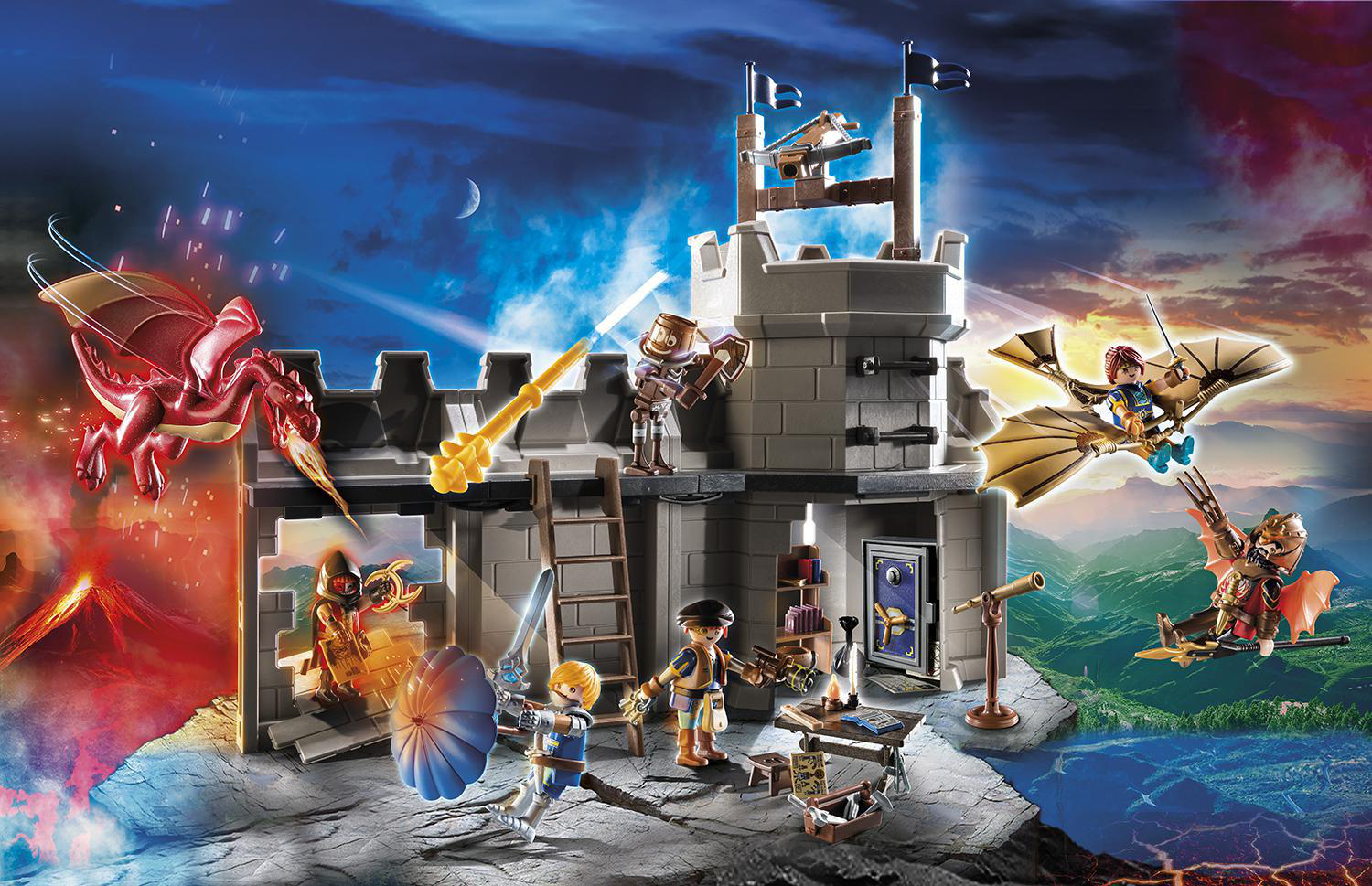 PLAYMOBIL 70778 Adventskalender Novelmore "Darios Werkstatt" Spielset, Mehrfarbig