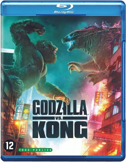Godzilla vs. Kong Blu-ray. The cover shows the two monsters fighting on a city building.