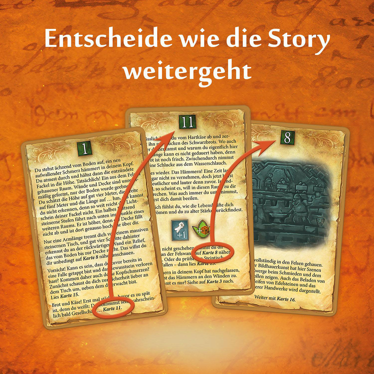 Familienspiel Dunkle KOSMOS Mehrfarbig StoryQuest Pfade Andor -