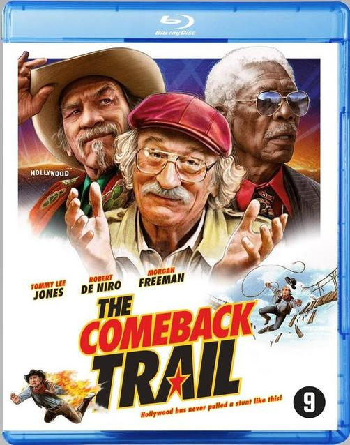 Film-dvd-hoes: 'The Comeback Trail'. Acteurs zijn onder meer Robert De Niro en Morgan Freeman.