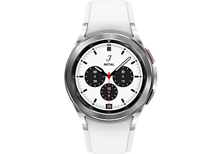 SAMSUNG Galaxy Watch4 Classic (42 mm) - Version BT, Smartwatch (Largeur : 20 mm, Argent)