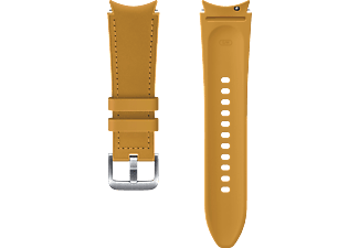 SAMSUNG ET-SHR88SYEGEU Hybrid Leather Band (20 mm, S/M), Ersatzarmband, Samsung, Mustard