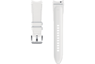 SAMSUNG ET-SHR89LWEGEU Hybrid Leather Band (20 mm, M/L), Ersatzarmband, Samsung, White