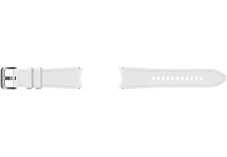 SAMSUNG ET-SHR88SWEGEU Hybrid Leather Band (20 mm, S/M), Ersatzarmband, Samsung, White