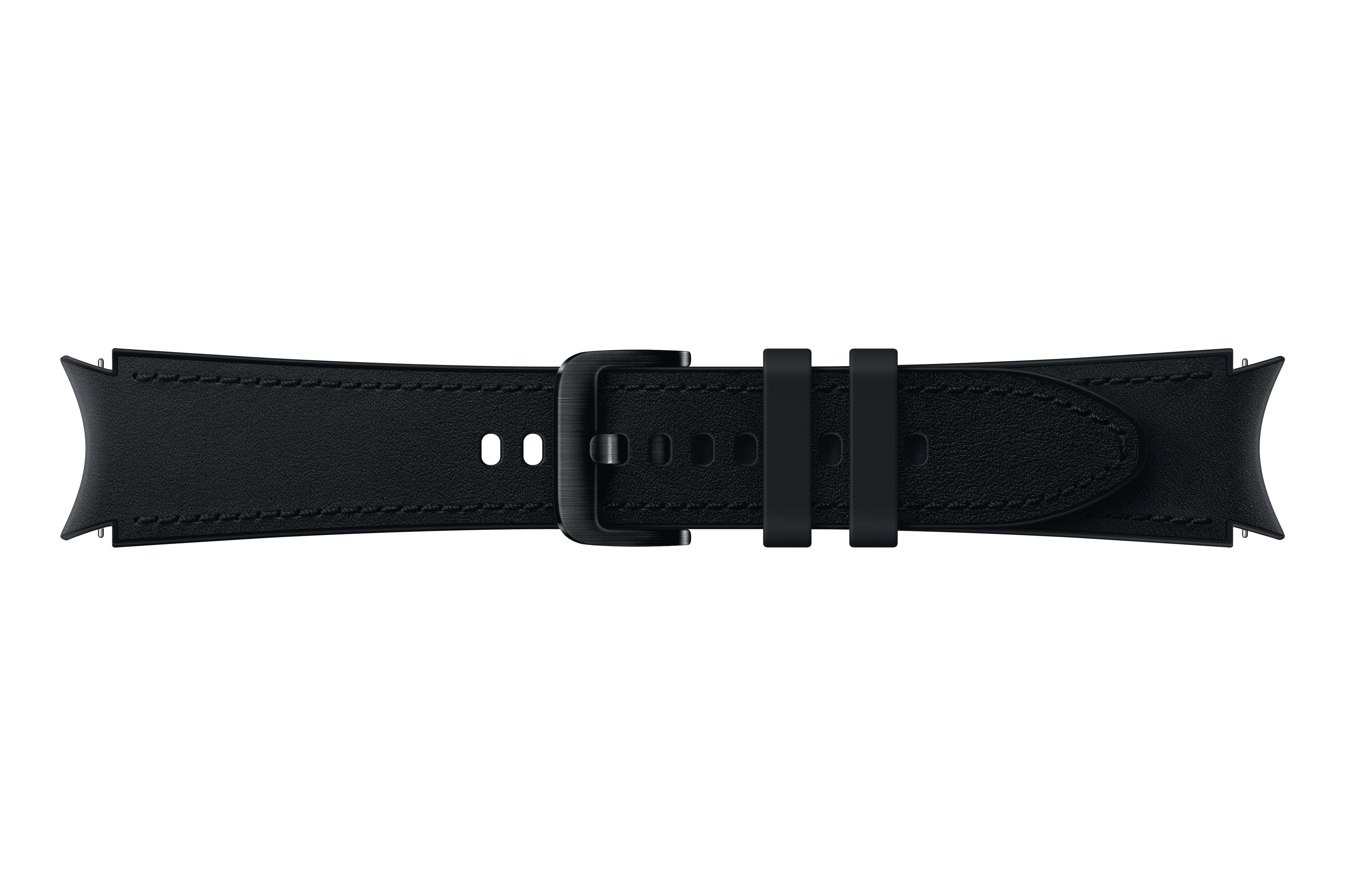 SAMSUNG ET-SHR89LBEGEU Hybrid Leather Band (20 mm, M/L), Ersatzarmband, Black