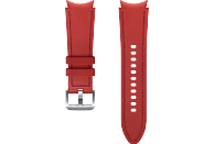 SAMSUNG ET-SHR88SREGEU Hybrid Leather Band (20 mm, S/M), Ersatzarmband, Samsung, Red