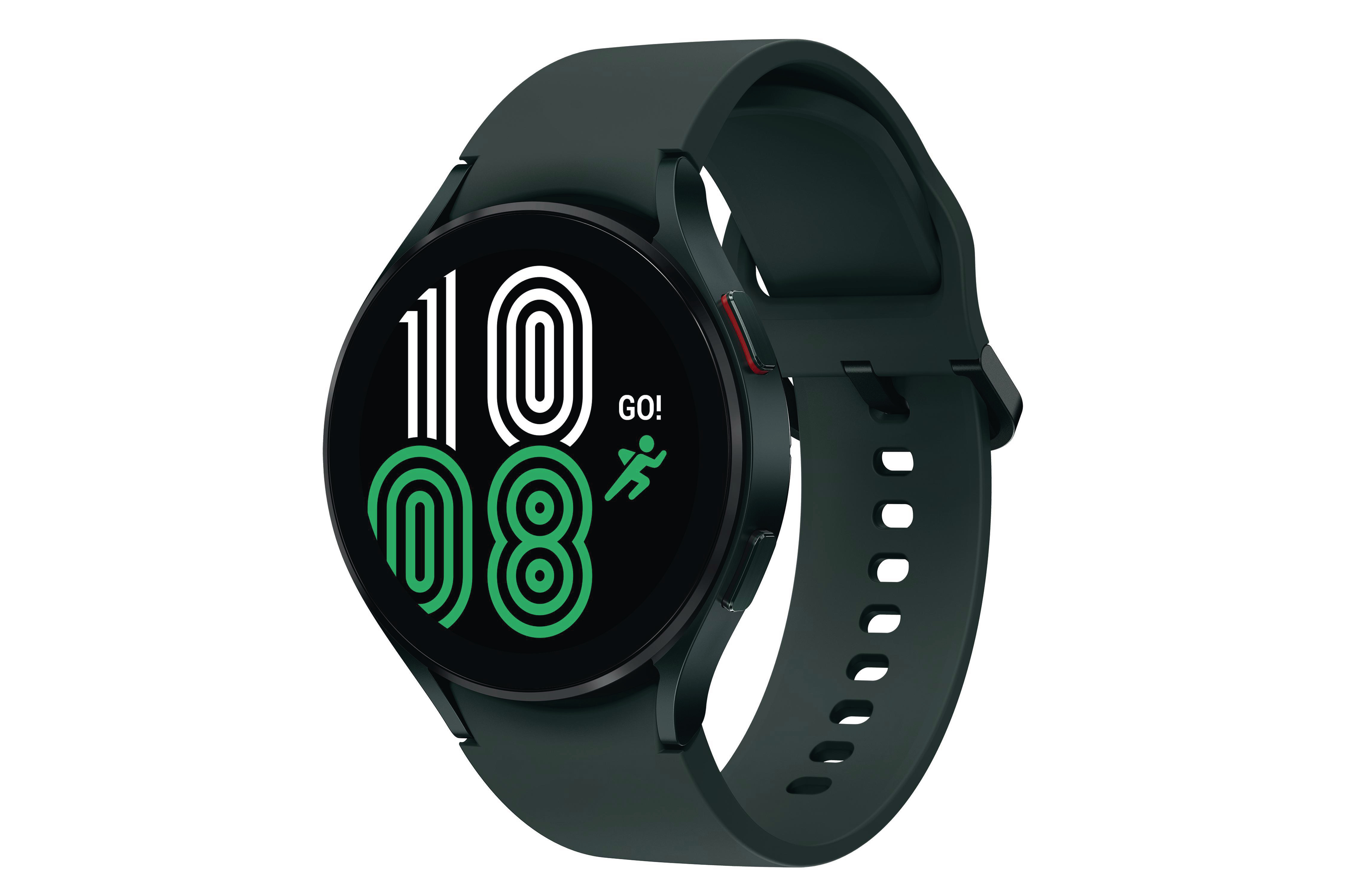 SAMSUNG Galaxy Watch4, BT, 44 mm Smartwatch Aluminium Fluorkautschuk, M/L, Green