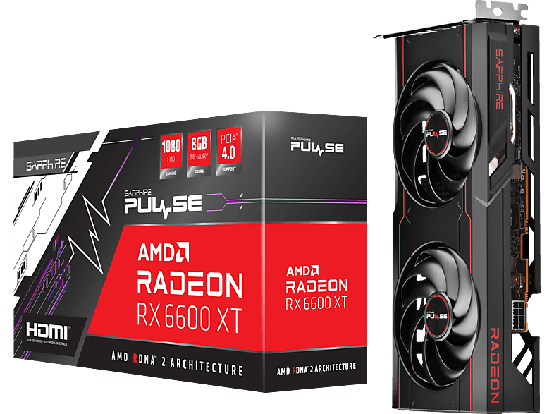 Sapphire PULSE Radeon RX 6600 XT OC 8G - PCパーツ