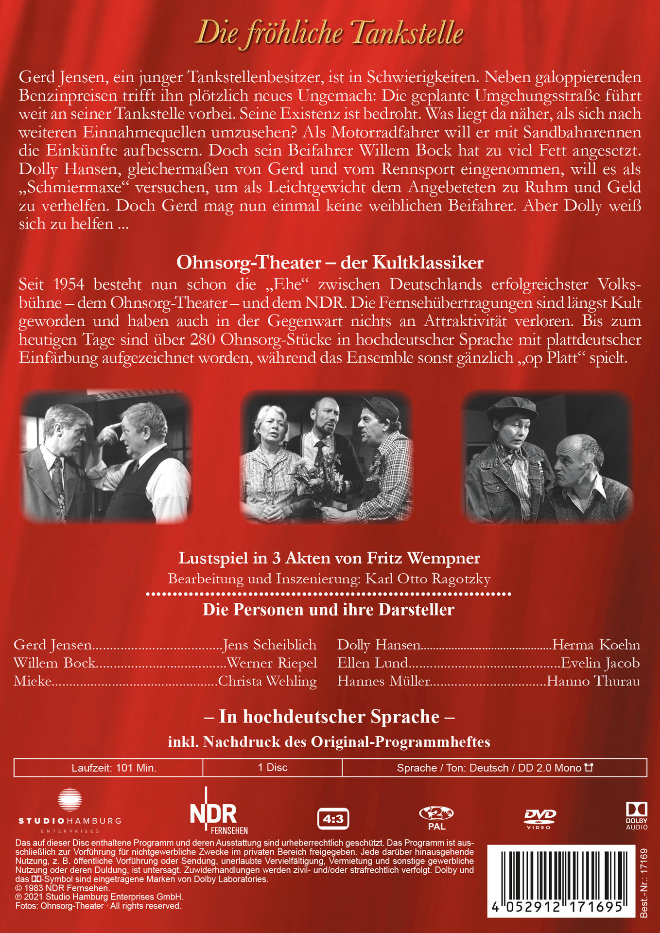 OHNSORG-THEATER KLASSIKER: DIE FRÖHLICHE TANKSTELL DVD