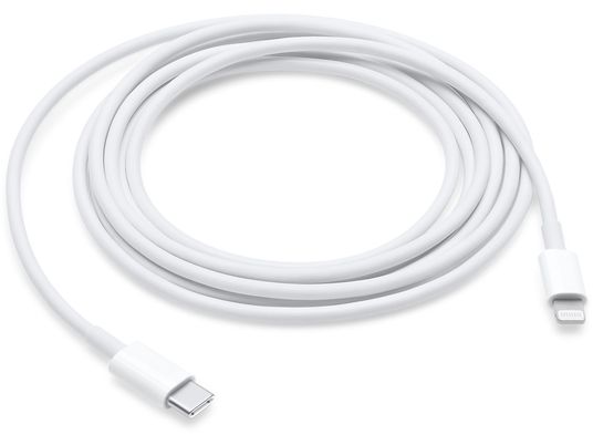 APPLE USB‑C auf Lightning Kabel - USB-C auf Lightning Kabel, Ohne Tablet (Weiss)