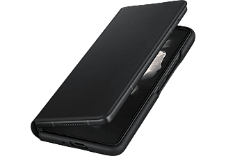 SAMSUNG Galaxy Z Fold3 Leather Flip Cover Zwart
