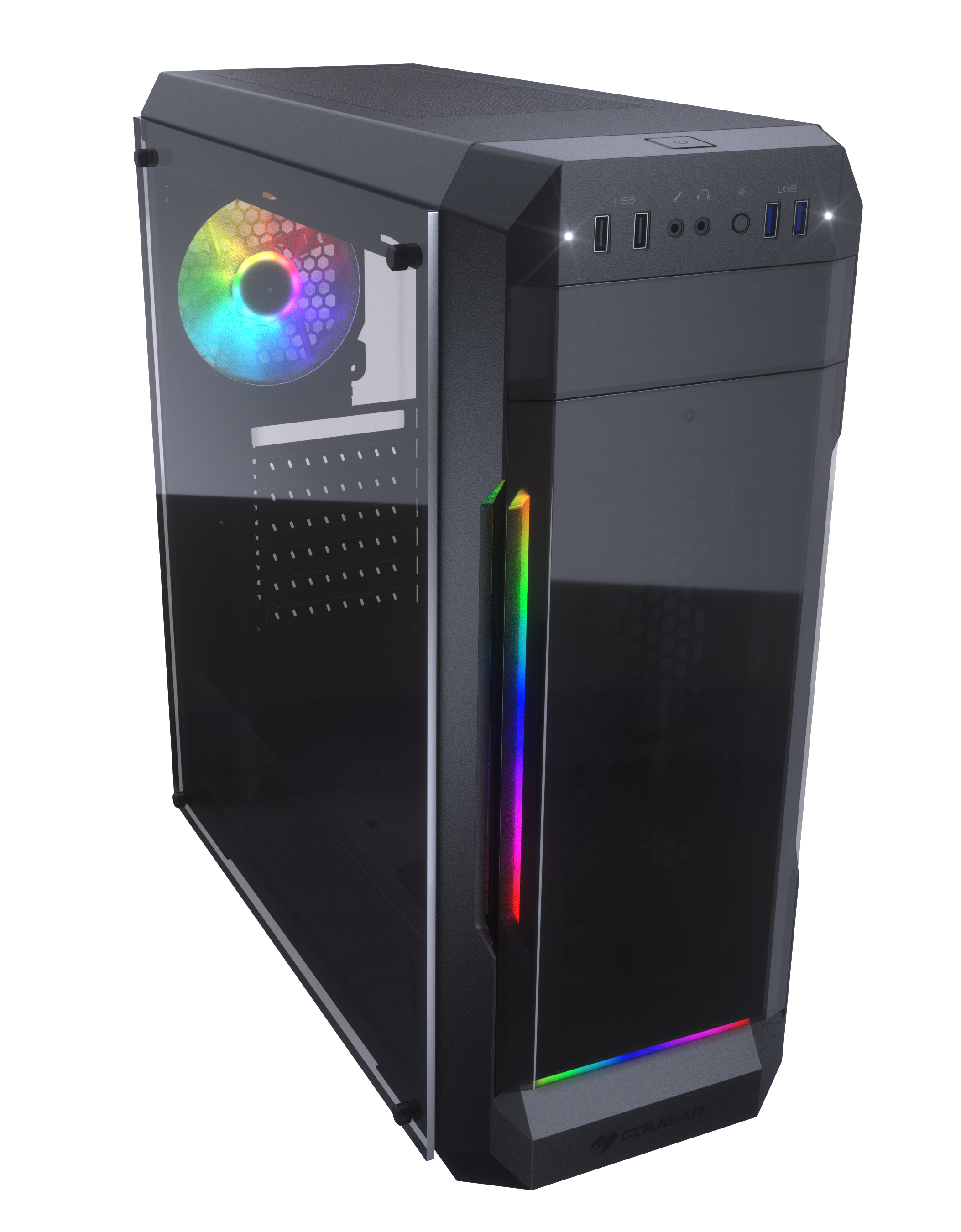 COUGAR MX331-T GAMING PC-Gehäuse, Schwarz