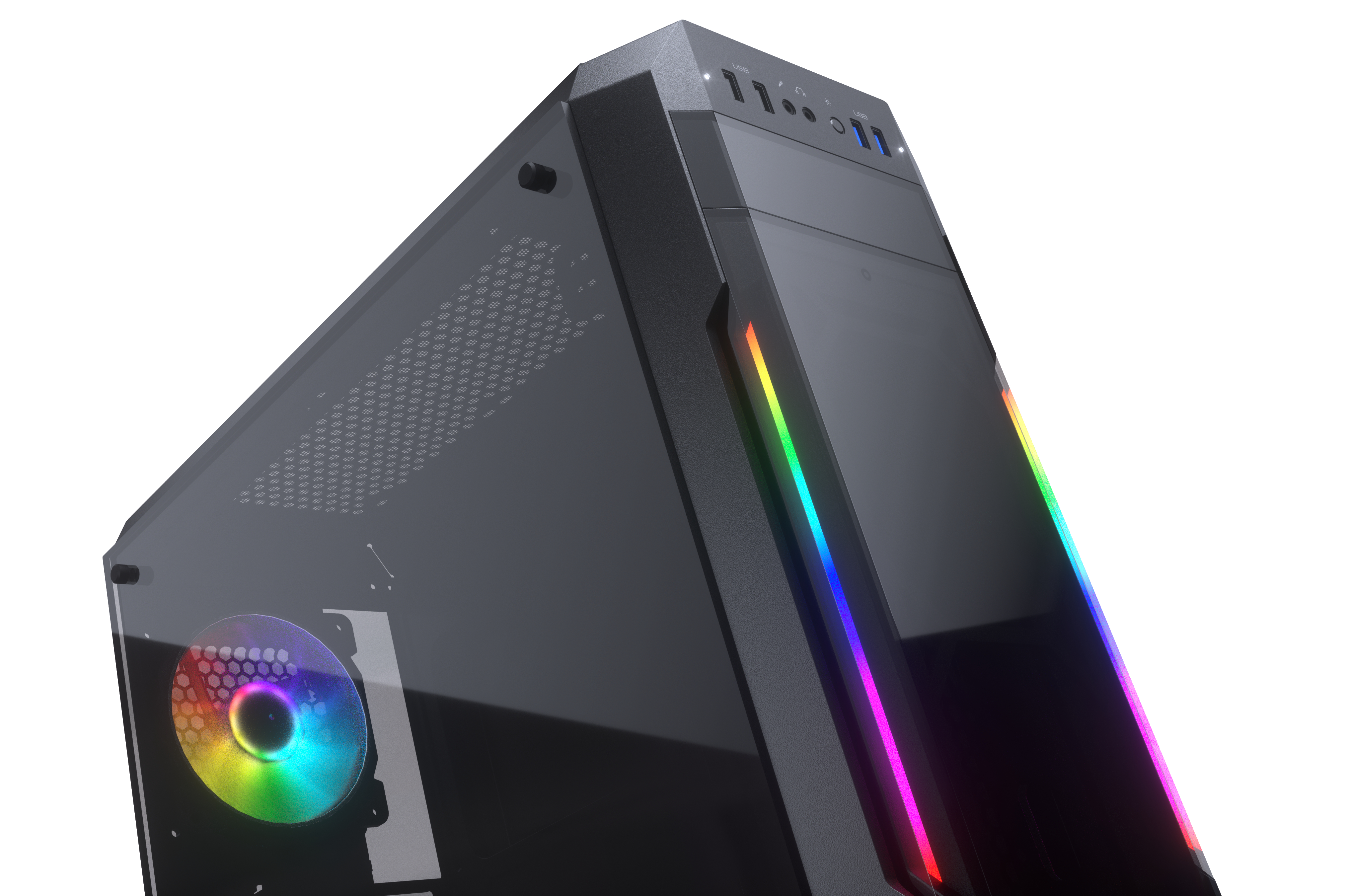 COUGAR MX331-T GAMING PC-Gehäuse, Schwarz