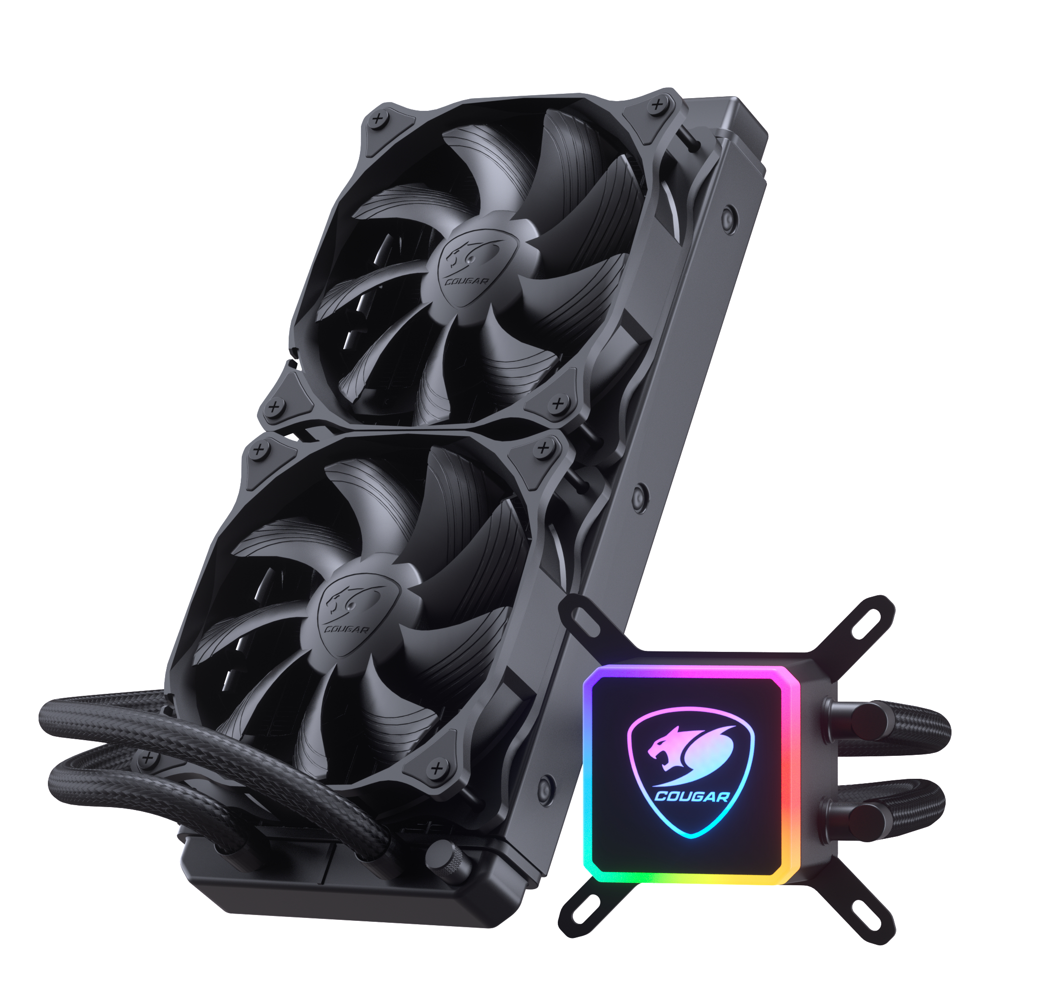 COUGAR AQUA 240 ARGB CPU Wasserkühlung, Schwarz