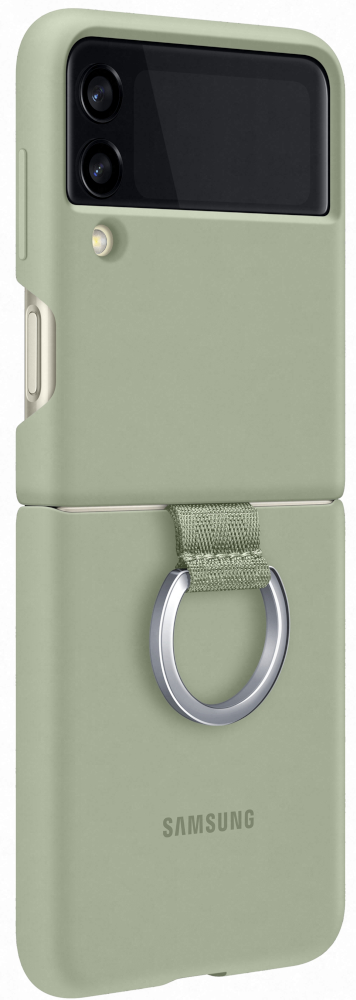 SAMSUNG Cover Ring Galaxy Z Flip3 5G Silicone Olive Green (EF-PF711TMEGWW)