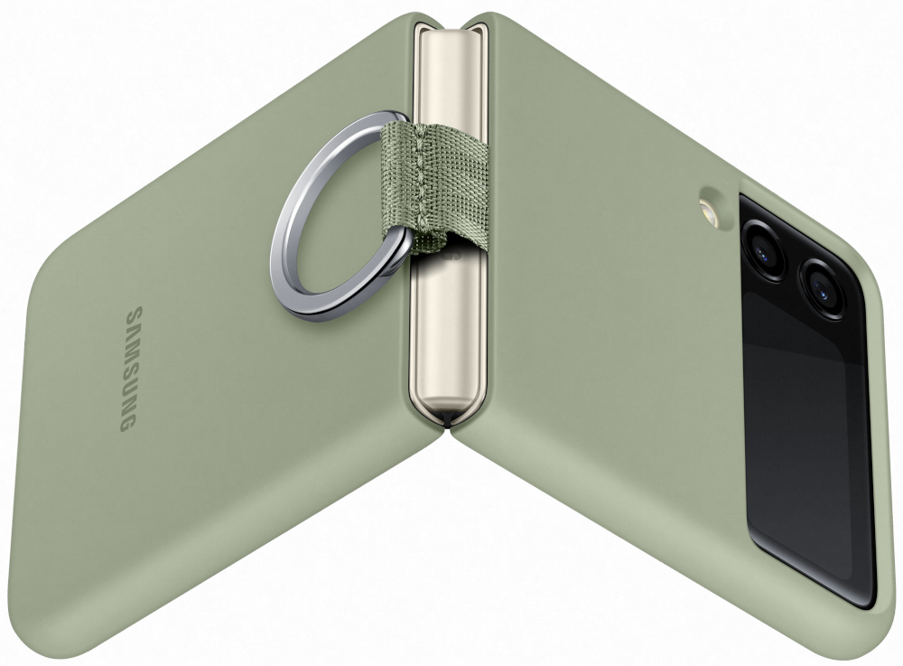 SAMSUNG Cover Ring Galaxy Z Flip3 5G Silicone Olive Green (EF-PF711TMEGWW)