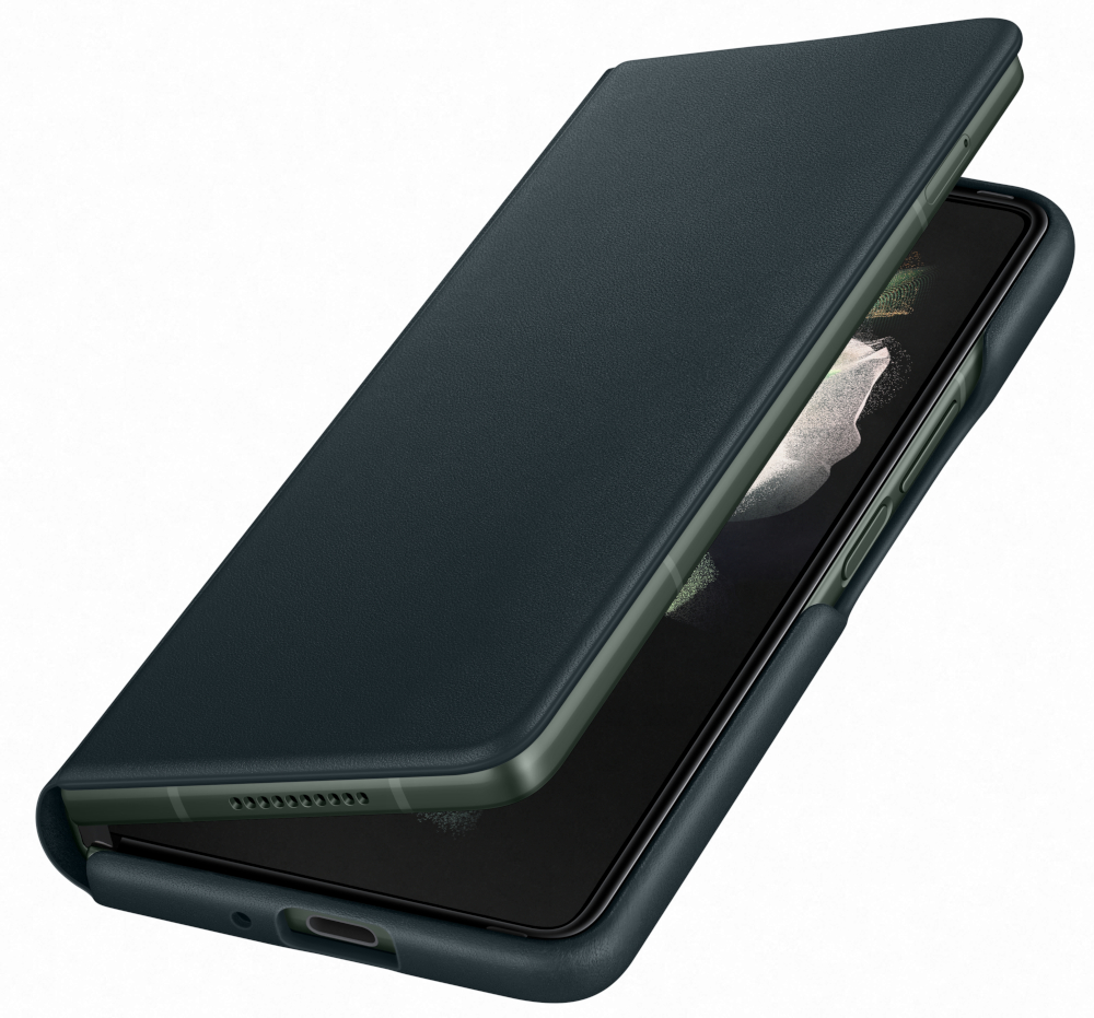 SAMSUNG Flipcover Galaxy Z Fold3 5G Leather Green (EF-FF926LGEGWW)
