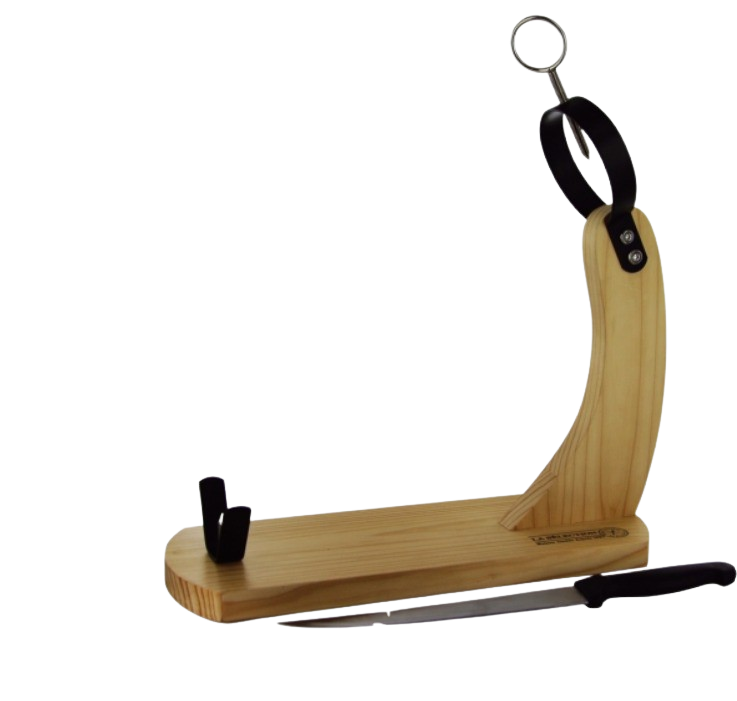 Jamonero - CMP Paris CMPKD3168, Jamonero de sobremesa, Hecho de madera + Cuchillo