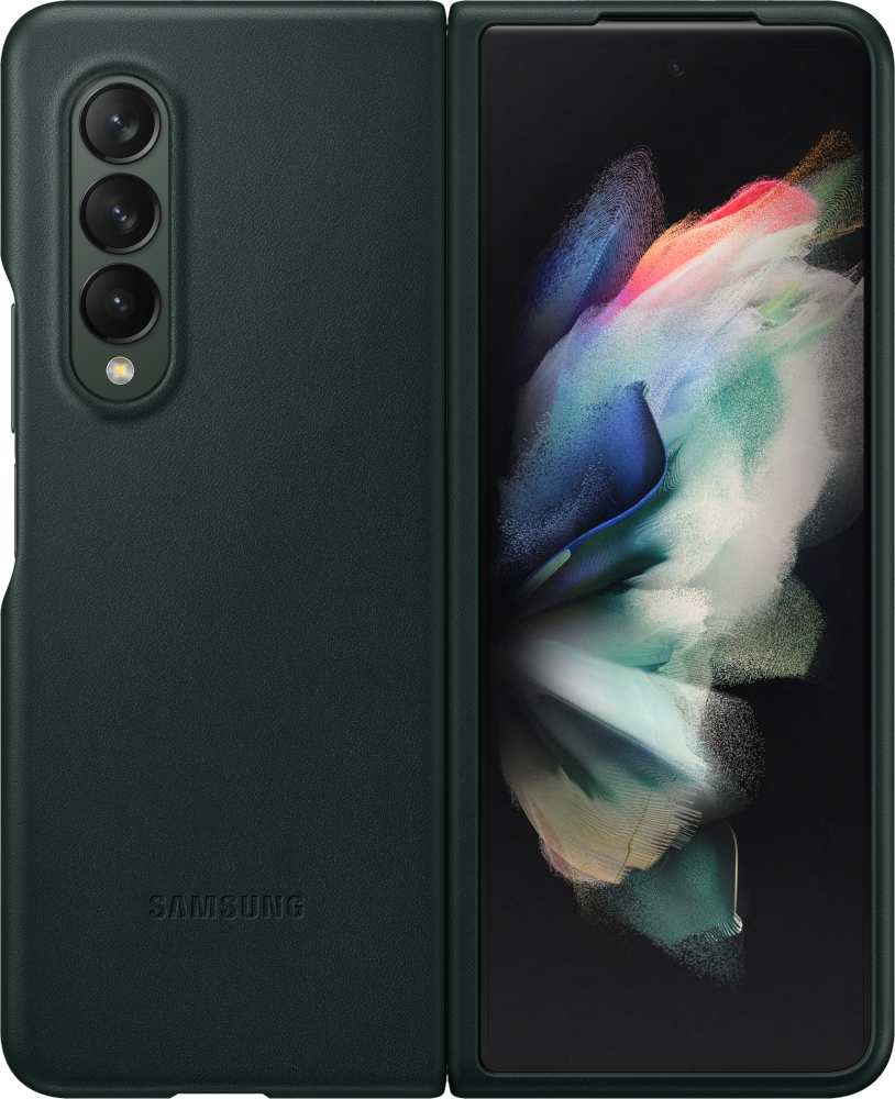 SAMSUNG Cover Galaxy Z Fold3 5G Leather Green (EF-VF926LGEGWW)