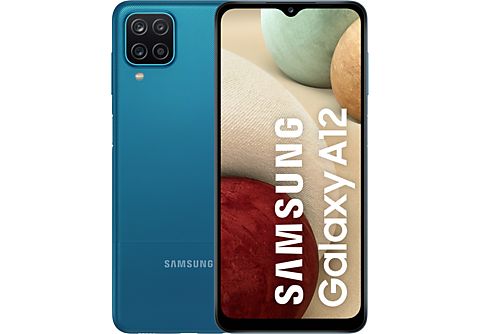 REACONDICIONADO Móvil - Samsung Galaxy A12 (2021), Azul, 128 GB, 4GB RAM, 6.5" HD+, Exynos 850, 5000 mAh, Android 11