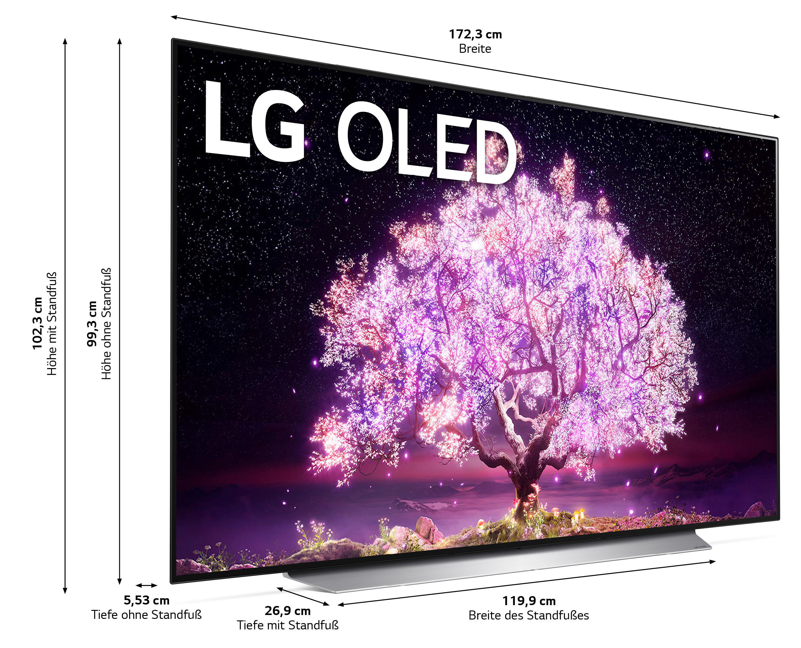 LG OLED77C16LA OLED TV (Flat, 77 Zoll / 195 cm, UHD 4K, SMART TV, webOS 6.0 mit LG ThinQ)