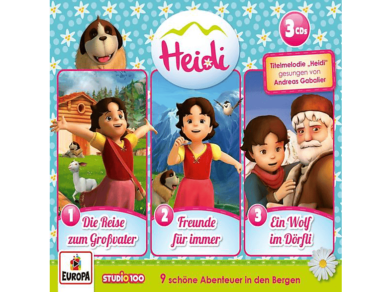 Heidi Heidi Die 1. 3er Box (Folgen 1,2,3) (CD) Hörspiel (Kinder