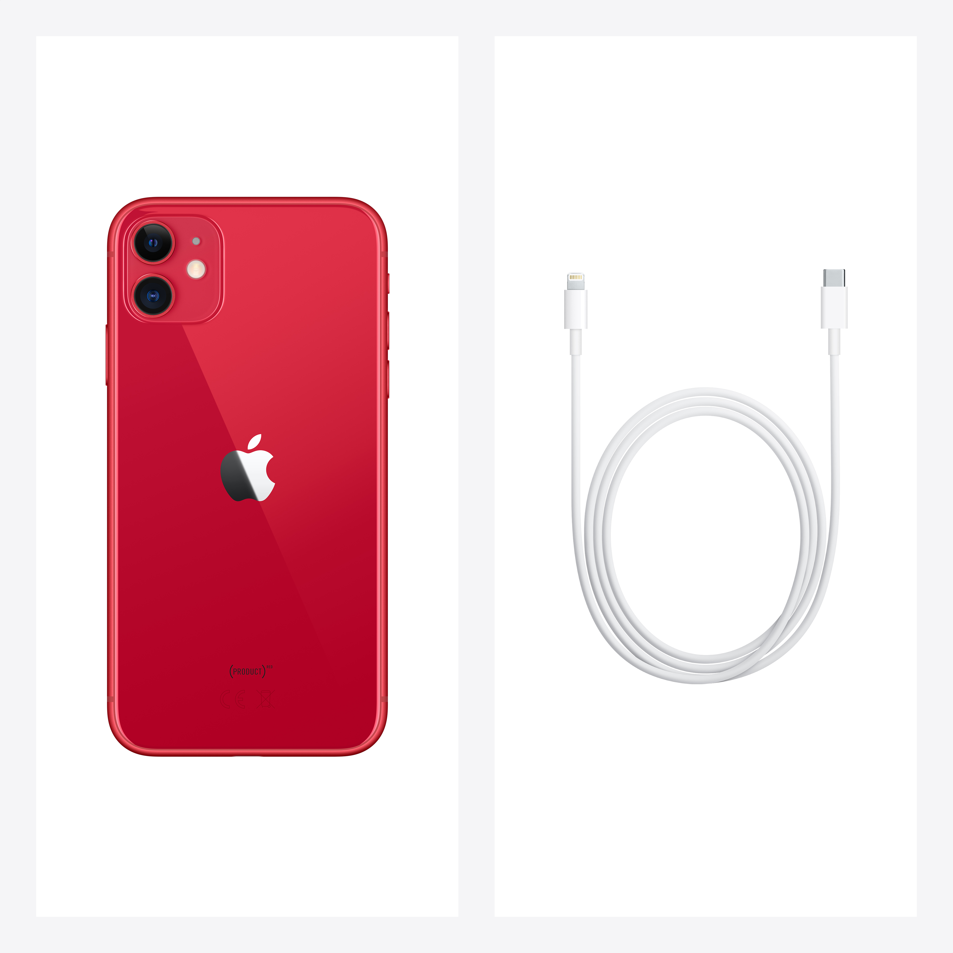 Apple iPhone 11 (PRODUCT)RED, Rojo, 256 GB, 4 GB RAM, 6.1" Liquid Retina HD, Chip A13 Bionic, iOS