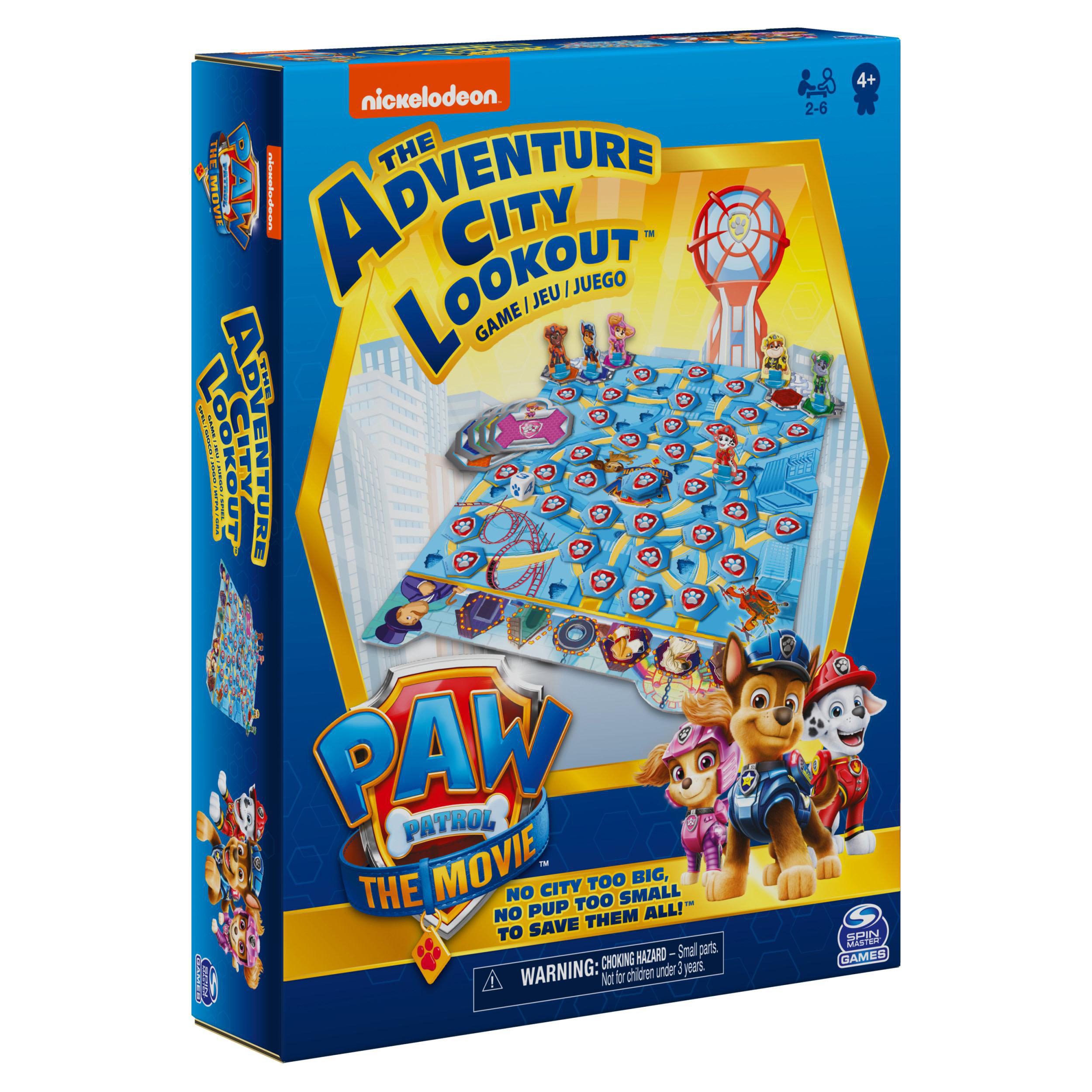 SPIN MASTER Paw Game Mehrfarbig Kinderspiel Patrol Lookout Adv. City Movie