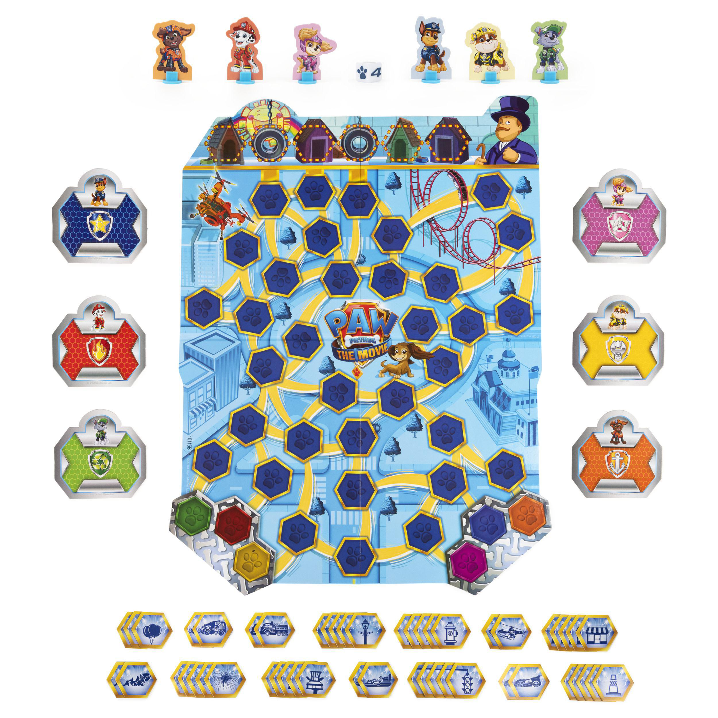 SPIN MASTER Paw Patrol Movie Adv. City Lookout Game Kinderspiel Mehrfarbig