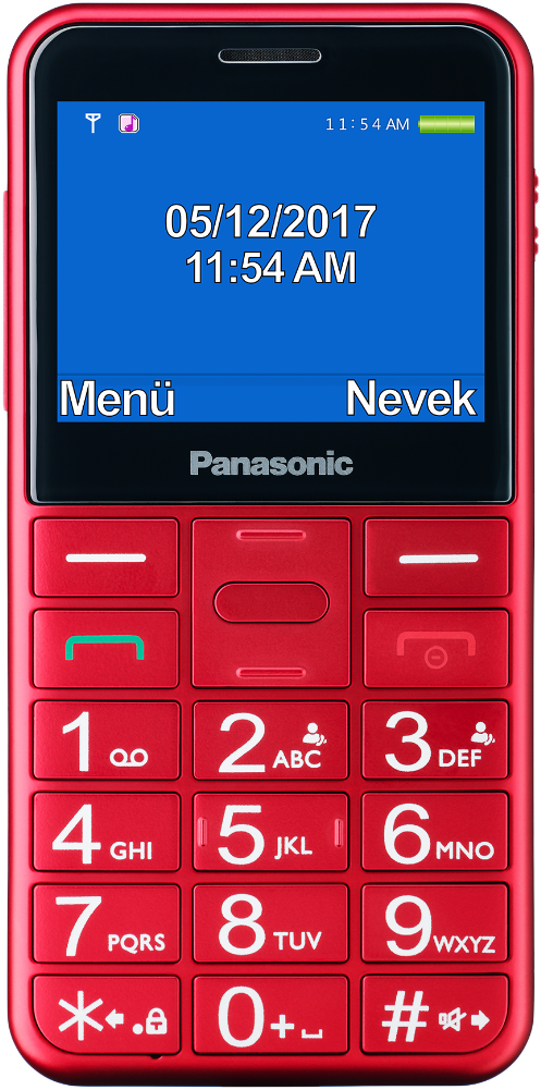 PANASONIC KX-TU150EXRN Piros Kártyafüggetlen Mobiltelefon