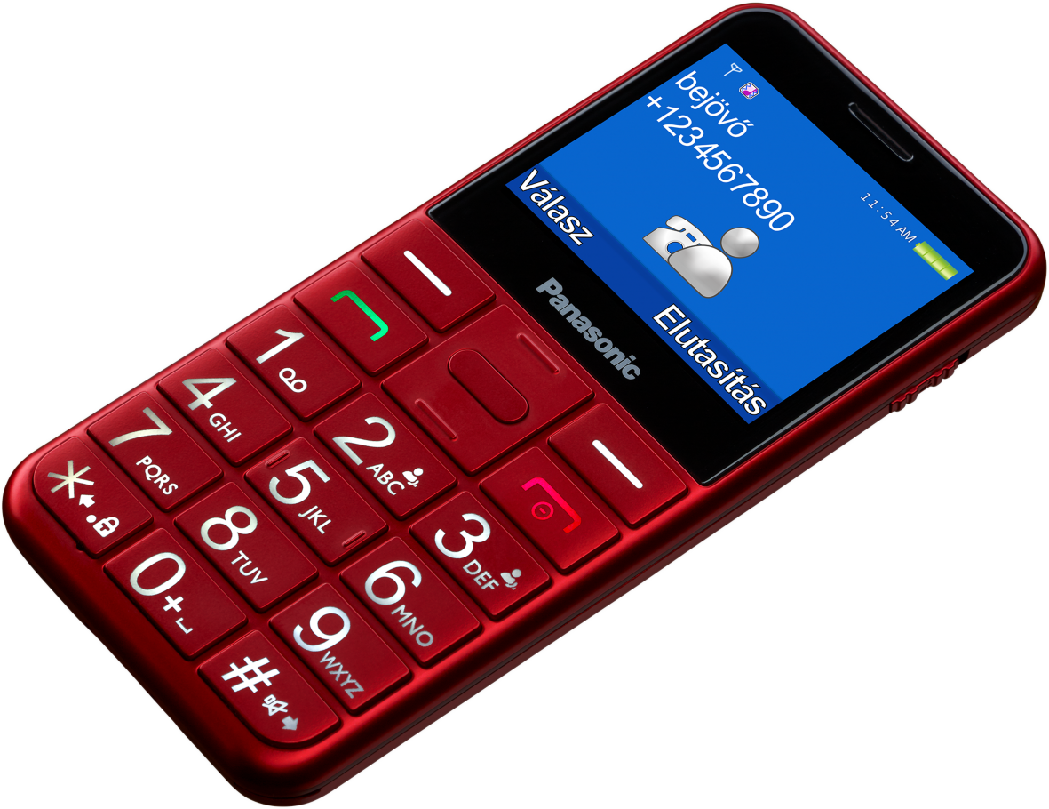 PANASONIC KX-TU150EXRN Piros Kártyafüggetlen Mobiltelefon