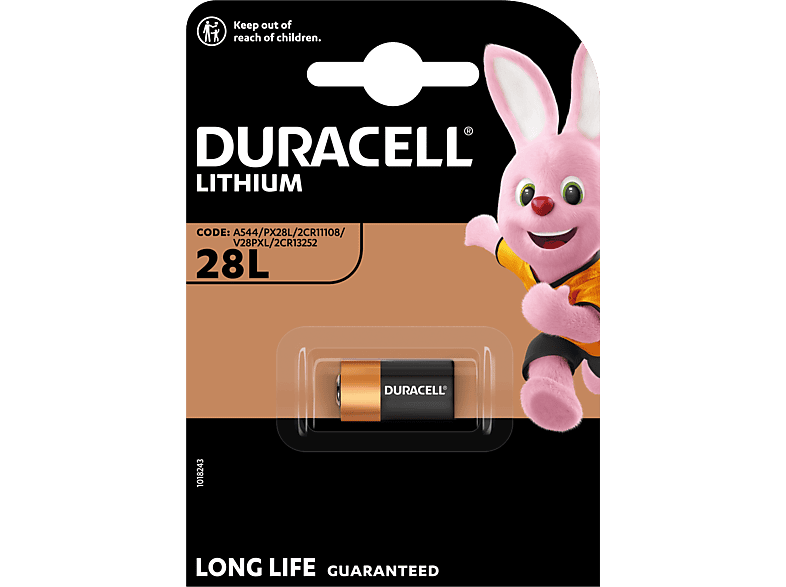 Duracell PX 28L Lithium 6 V (2CR11108) BG1; Batterie
