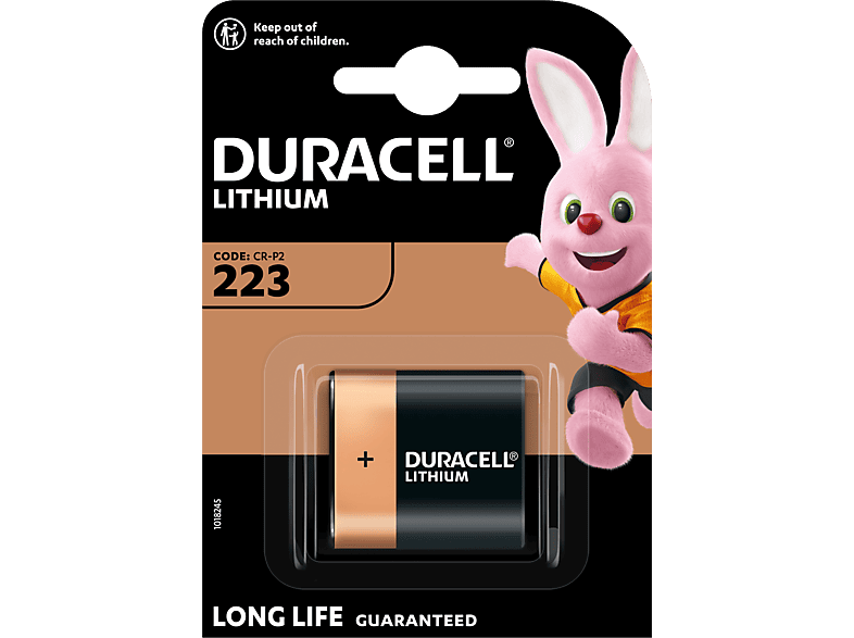Duracell DL223A/CR223A Ultra Lithium 223 Fotobatterie, Einzelpackung